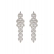 Generic Women's Brass Silver Plated Necklace set (Silver)
