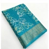 Generic Women's Cotton Silk Floral Printed Saree With Unstitched Blouse 5.5Mtr (Rama) Generic Women's Cotton Silk Floral Printed Saree With Unstitched Blouse 5.5Mtr (Rama)