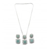 Generic Women's Brass Silver Plated Pendant Set (Mint) Generic Women's Brass Silver Plated Pendant Set (Mint)