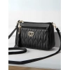 Generic Women's PU Leather Zipper Sling Bag (Black)