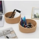 Generic Cotton 8x3 Inch Round 2 Set Bedside Organizer With Out Lid (Beige) Generic Cotton 8x3 Inch Round 2 Set Bedside Organizer With Out Lid (Beige)