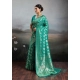 Generic Women's Silk Blend Printed Saree With Unstitched Blouse 5.5Mtr (Rama Green) Generic Women's Silk Blend Printed Saree With Unstitched Blouse 5.5Mtr (Rama Green)