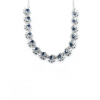 Generic Women's Brass Silver Plated Necklace set (Blue) Generic Women's Brass Silver Plated Necklace set (Blue)