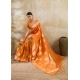 Generic Women's Silk Blend Printed Saree With Unstitched Blouse 5.5Mtr (Orange) Generic Women's Silk Blend Printed Saree With Unstitched Blouse 5.5Mtr (Orange)