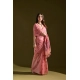 Generic Women's Blended_Cotton Floral Saree With Unstitched Blouse 5.5Mtr (Pink)