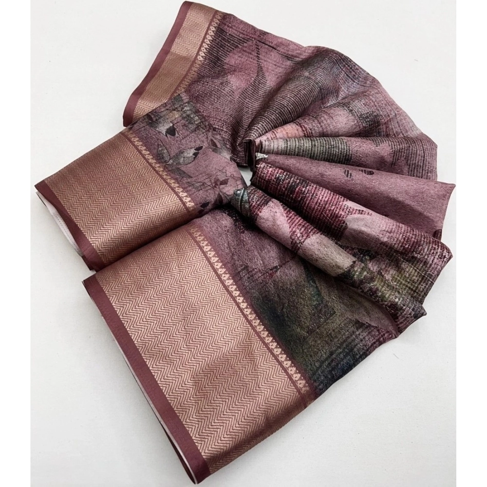 Generic Women's Cotton Silk Printed Saree With Unstitched Blouse 5.5Mtr (Multicolor) Generic Women's Cotton Silk Printed Saree With Unstitched Blouse 5.5Mtr (Multicolor)