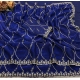 Generic Women's Slik Embellished Saree With Unstitched Blouse 5.5Mtr (Royal Blue)