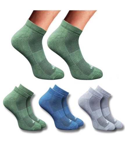 Generic 3_Pair Set Unisex Casual Cotton Printed Low Cut Socks (Multicolor)