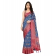 Generic Women's Cotton Silk Printed Saree With Unstitched Blouse 5.5Mtr (Blue) Generic Women's Cotton Silk Printed Saree With Unstitched Blouse 5.5Mtr (Blue)