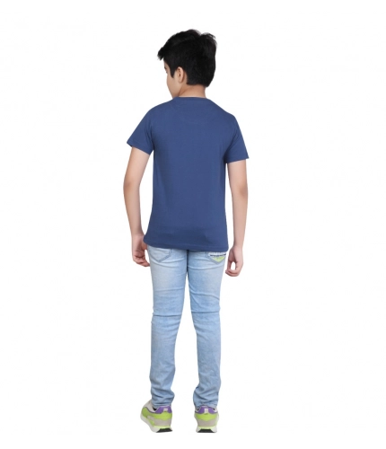 Generic Boy's Cotton Grapic Printed Round Neck T-Shirt (Blue) Generic Boy's Cotton Grapic Printed Round Neck T-Shirt (Blue)