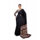 Generic Women's Satin Crepe Printed Saree With Unstitched Blouse 5.5Mtr (Black) Generic Women's Satin Crepe Printed Saree With Unstitched Blouse 5.5Mtr (Black)