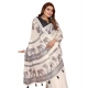 Generic Women's Linen Cotton Printed Saree With Unstitched Blouse 5.5Mtr (Off White) Generic Women's Linen Cotton Printed Saree With Unstitched Blouse 5.5Mtr (Off White)