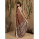 Generic Women's Linen Cotton Printed Saree With Unstitched Blouse 5.5Mtr (Brown) Generic Women's Linen Cotton Printed Saree With Unstitched Blouse 5.5Mtr (Brown)