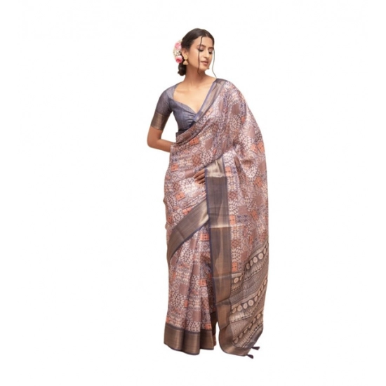 Generic Women's Polyester Printed Saree With Unstitched Blouse 5.5 Mtr (Multicolor) Generic Women's Polyester Printed Saree With Unstitched Blouse 5.5 Mtr (Multicolor)