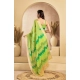 Generic Women's Faux Linen Floral Print Ready to wear Saree With Unstitched Blouse 5.5Mtr (Green) Generic Women's Faux Linen Floral Print Ready to wear Saree With Unstitched Blouse 5.5Mtr (Green)