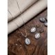 Generic Women's Brass Silver Plated Pendant Set (Grey)
