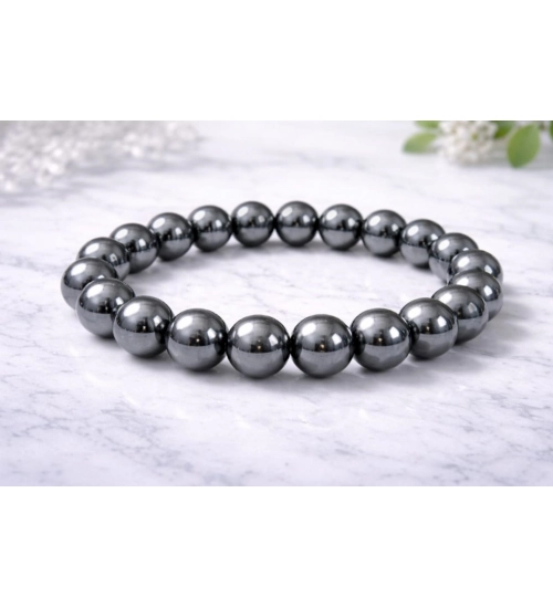 Generic Natural Crystal 8mm Hematite Bracelet (Grey) Generic Natural Crystal 8mm Hematite Bracelet (Grey)