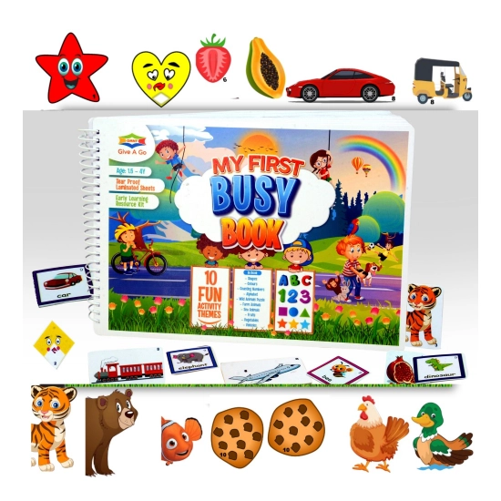 Generic My First Busy Book – Fun And Educational Activity Kit for Kids (2-4 Years, Multicolor)