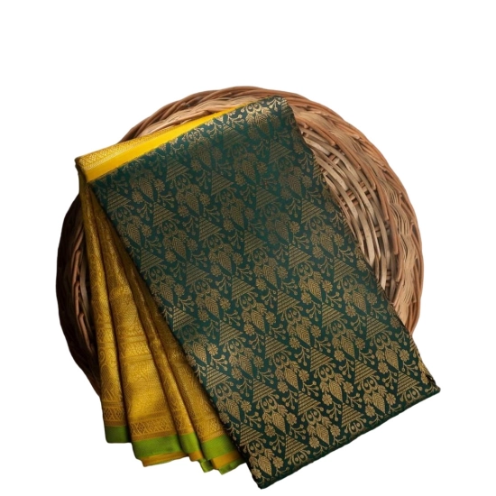 Generic Women's Soft Litchi Silk Jacquard Work Saree With Unstitched Blouse 5.5Mtr ( Mustard Yellow) Generic Women's Soft Litchi Silk Jacquard Work Saree With Unstitched Blouse 5.5Mtr ( Mustard Yellow)