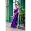 Generic Women's Faux Shimmer Floral Embroidery Ready to wear Saree With Unstitched Blouse 5.5Mtr (Purple) Generic Women's Faux Shimmer Floral Embroidery Ready to wear Saree With Unstitched Blouse 5.5Mtr (Purple)