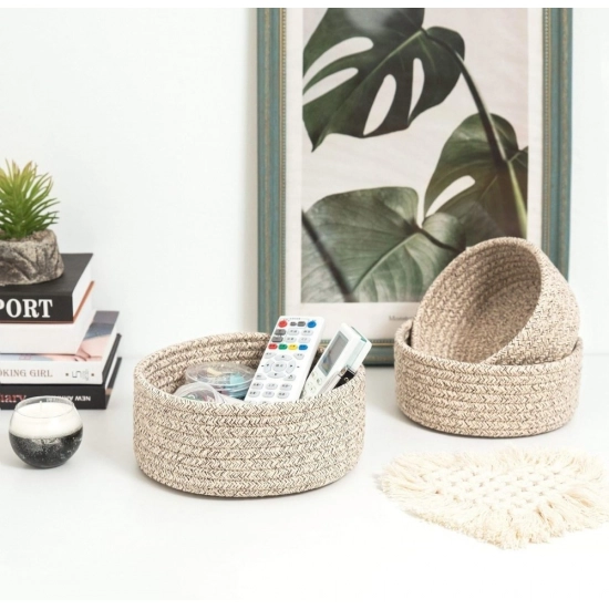 Generic Cotton 8x3 Inch Kidi Round 3 Set Bedside Organizer With Out Lid (Kidi) Generic Cotton 8x3 Inch Kidi Round 3 Set Bedside Organizer With Out Lid (Kidi)