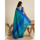 Generic Women's Raw_Silk Woven Saree With Unstitched Blouse 5.5Mtr (Aqua_Blue)
