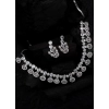 Generic Women's Brass Silver Plated Necklace set (White) Generic Women's Brass Silver Plated Necklace set (White)