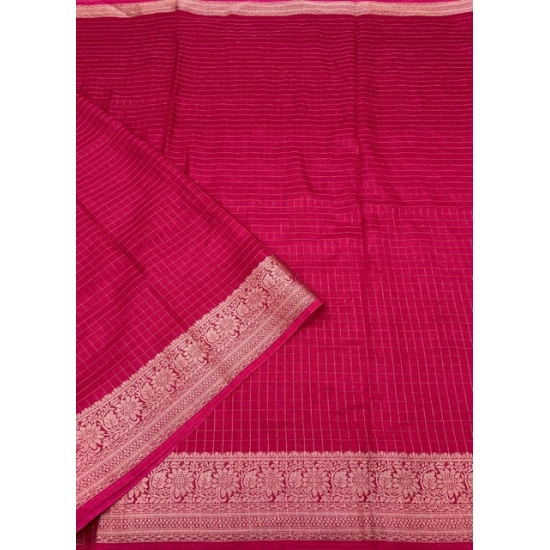 Generic Women's Cotton Blend Checkered Saree With Unstitched Blouse 5.5Mtr (Red) Generic Women's Cotton Blend Checkered Saree With Unstitched Blouse 5.5Mtr (Red)