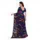 Generic Women's Georgette Printed Saree With Unstitched Blouse 5.5Mtr (Blue) Generic Women's Georgette Printed Saree With Unstitched Blouse 5.5Mtr (Blue)