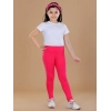 Generic Girl's Cotton Lycra Solid Elasticated Leggings (Dark Pink) Generic Girl's Cotton Lycra Solid Elasticated Leggings (Dark Pink)