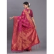 Generic Women's Silk Printed Saree With Unstitched Blouse 5.5Mtr (Magenta) Generic Women's Silk Printed Saree With Unstitched Blouse 5.5Mtr (Magenta)