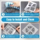 Generic Pack of 20 Flexible Polyvinyl Chloride Drain Cover (Silver) Generic Pack of 20 Flexible Polyvinyl Chloride Drain Cover (Silver)