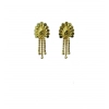 Generic Women's Pack of_2 Brass Gold-Plated Earrings (Gold) Generic Women's Pack of_2 Brass Gold-Plated Earrings (Gold)