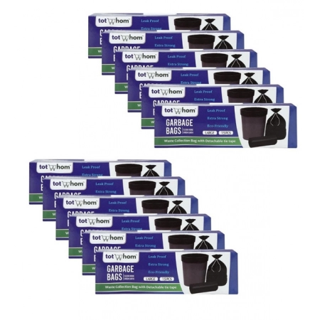 Generic Pack of 12 Biodegradeable Vegetable-Paper 25 x 30 Inches Garbage Bag (Black) Generic Pack of 12 Biodegradeable Vegetable-Paper 25 x 30 Inches Garbage Bag (Black)