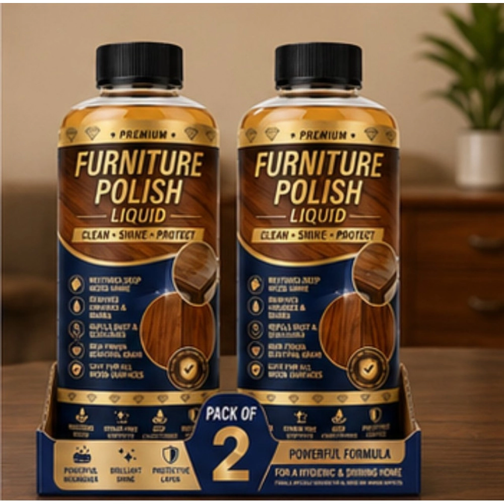Generic Pack of 2 Furniture Polish Liquid Bottles 100 ML