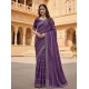 Generic Women's Georgette Embroidered Saree With Unstitched Blouse 5.5Mtr (Purple) Generic Women's Georgette Embroidered Saree With Unstitched Blouse 5.5Mtr (Purple)