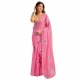 Generic Women's Faux Linen Floral Print Ready to wear Saree With Unstitched Blouse 5.5Mtr (Pink) Generic Women's Faux Linen Floral Print Ready to wear Saree With Unstitched Blouse 5.5Mtr (Pink)