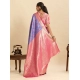 Generic Women's Faux_Banarasi_Silk Woven Saree With Unstitched Blouse 5.5Mtr (Blue) Generic Women's Faux_Banarasi_Silk Woven Saree With Unstitched Blouse 5.5Mtr (Blue)