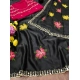 Generic Women's Georgette Embellished Saree With Unstitched Blouse 5.5Mtr (Black) Generic Women's Georgette Embellished Saree With Unstitched Blouse 5.5Mtr (Black)