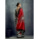 Women's Satin Crepe Printed Saree With Unstitched Blouse 5.5Mtr (Multicolor)