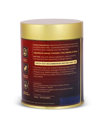 Generic Women's Vixa Naturals Dark Brown Mix Hair Color | Henna Powder for Hair | Natural Black Herbal Hair Dye | Organic Mehndi with Indigo, Tulsi, Baheda &amp; Thankuni | 25g x 8