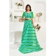 Generic Women's Linen Cotton Printed Ready To Wear Saree With Unstitched Blouse 5.5 Mtr (Green)
