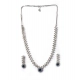 Generic Women's Brass Silver Plated Necklace set (Blue) Generic Women's Brass Silver Plated Necklace set (Blue)