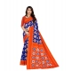 Generic Women's Soft Pure Cotton Printed Saree With Unstitched Blouse 5.5Mtr (Blue) Generic Women's Soft Pure Cotton Printed Saree With Unstitched Blouse 5.5Mtr (Blue)