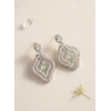 Generic Women's Brass Silver Plated Drop Earrings (Turquoise) Generic Women's Brass Silver Plated Drop Earrings (Turquoise)