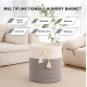 Generic Cotton 12x14 Inch-1 Pcs Storage Basket For Clothes With Out Lid (Gray-White) Generic Cotton 12x14 Inch-1 Pcs Storage Basket For Clothes With Out Lid (Gray-White)