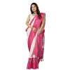 Generic Women's Cotton Silk Printed Saree With Unstitched Blouse 5.5Mtr (White-Pink) Generic Women's Cotton Silk Printed Saree With Unstitched Blouse 5.5Mtr (White-Pink)